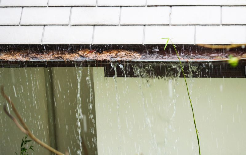 Clogged Gutters Causing Water Damage